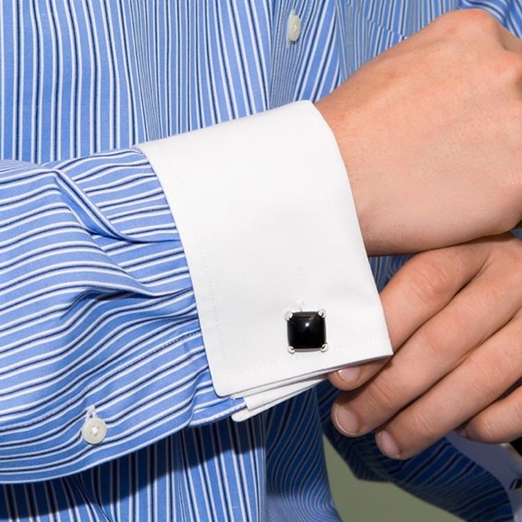 kendra scott // black and silver cuff links - Picture 3 of 3